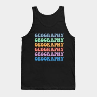 Funny geography women world geography teacher thank you Tank Top